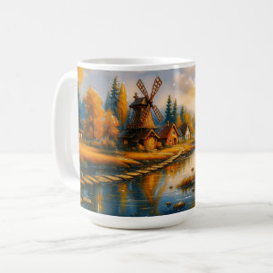 Morgenlicht über der Windmühle Kaffeetasse