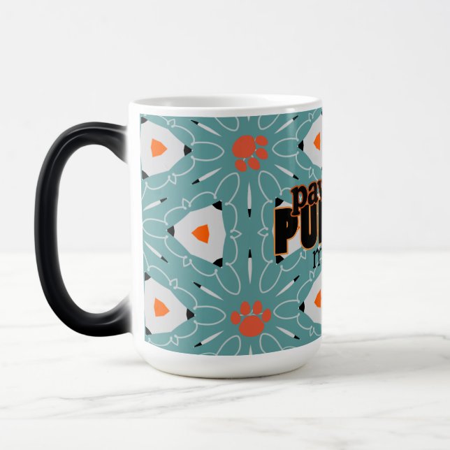 MORGENMORGEN aquamarin Orange Verwandlungstasse (Links)