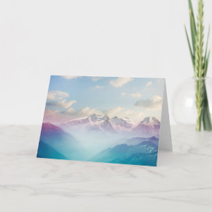 Morgennebel im Alpental Karte