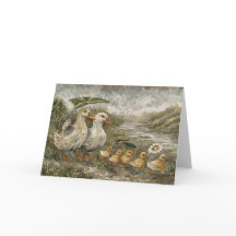 Morgenpendelverkehr Whimsical Farmhouse-Ente Regen