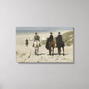 Morgenritt am Strand (von Anton Mauve) Leinwanddruck