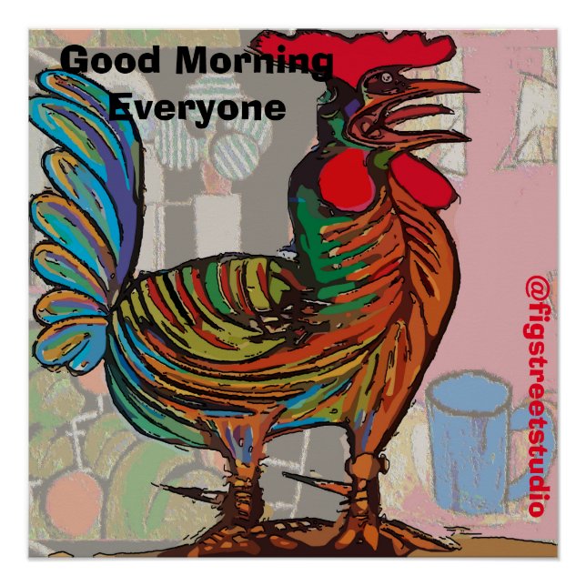 Morgenröster, Text bearbeiten, Glossy Poster (Vorderseite)