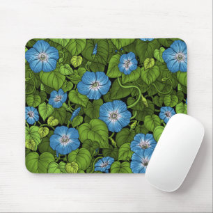 Morgenruhm in Blau und Grün Mousepad