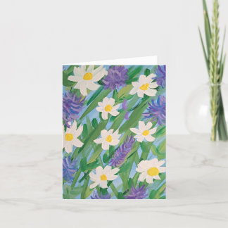 Morgenruhmkarte mit floraler Note Dankeskarte