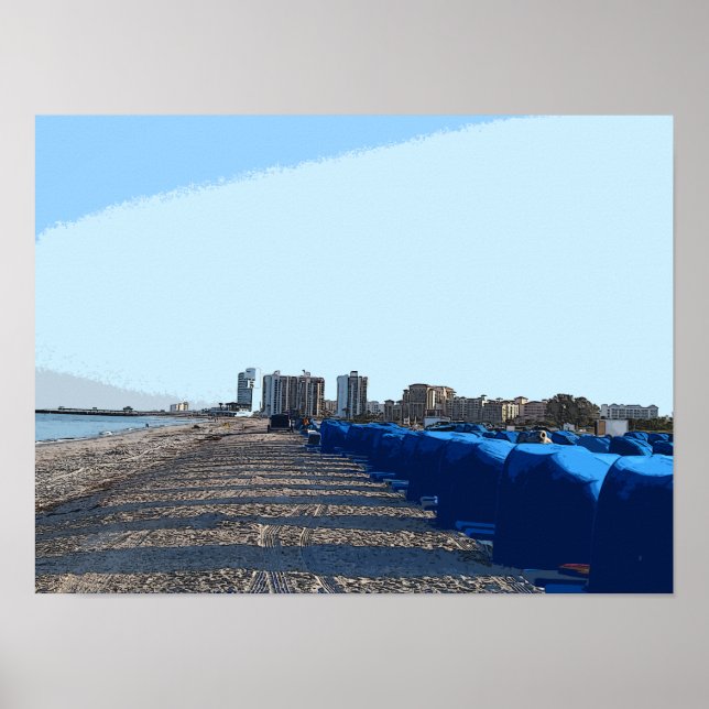 Morgens am Strand 7292 - Clearwater, FL Poster (Vorne)