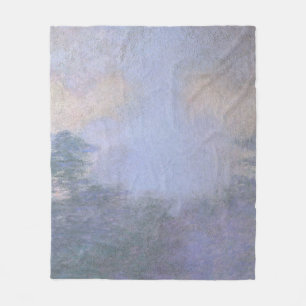 Morgens an der Seine bei Giverny von Claude Monet Fleecedecke