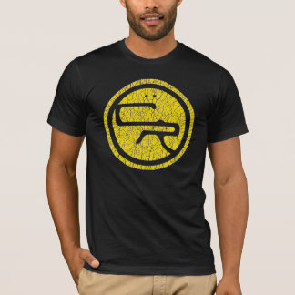 Morgens-APP grundlegende T - Gelb/Schwarzes T-Shirt
