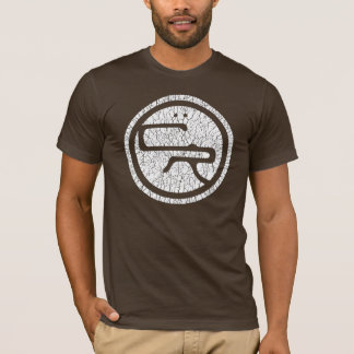 Morgens-APP grundlegende T - Weiß/Brown T-Shirt