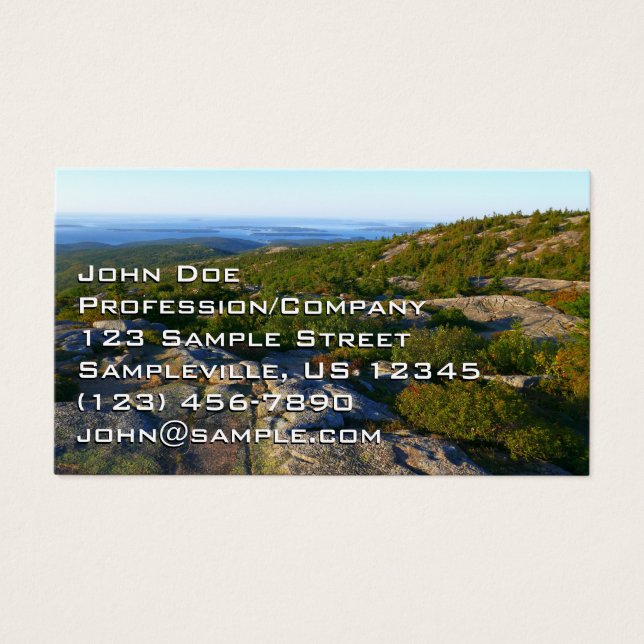 Morgens auf dem Cadillac Mountain at Acadia (Vorderseite)