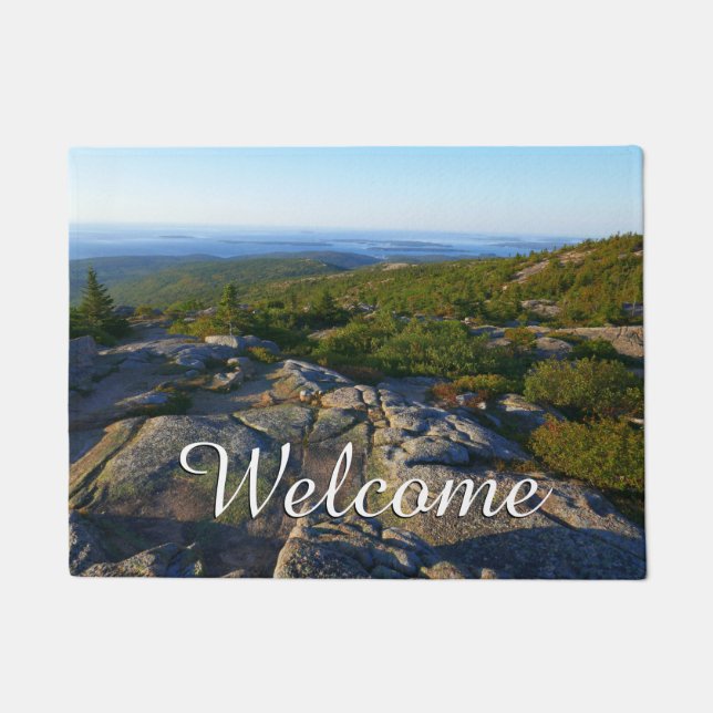 Morgens auf dem Cadillac Mountain at Acadia Fußmatte (Vorderseite)