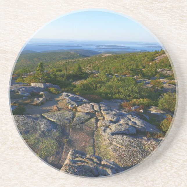 Morgens auf dem Cadillac Mountain at Acadia Getränkeuntersetzer (Vorne)