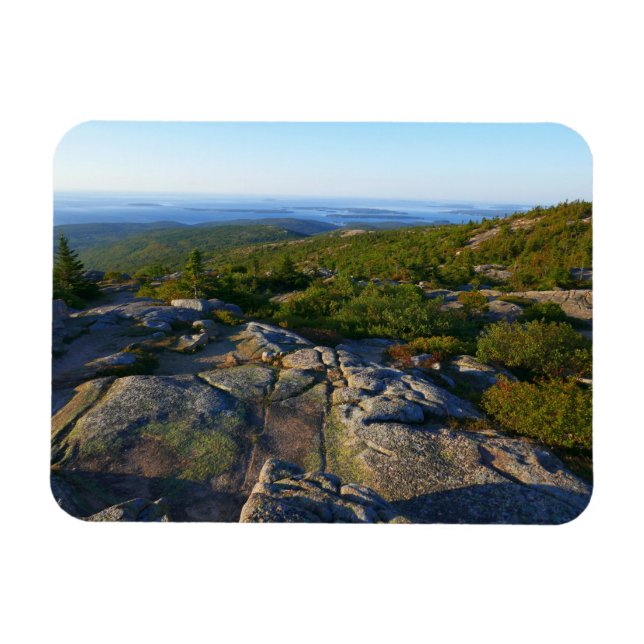 Morgens auf dem Cadillac Mountain at Acadia Magnet (Horizontal)