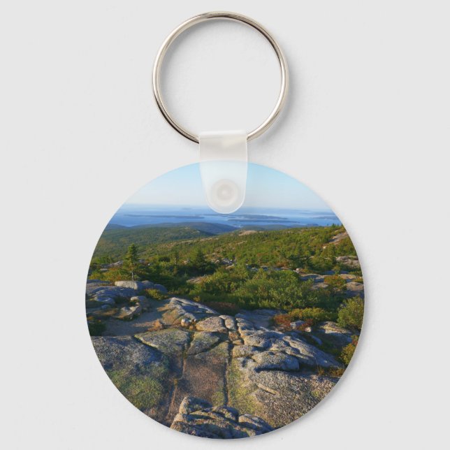 Morgens auf dem Cadillac Mountain at Acadia Schlüsselanhänger (Vorderseite)