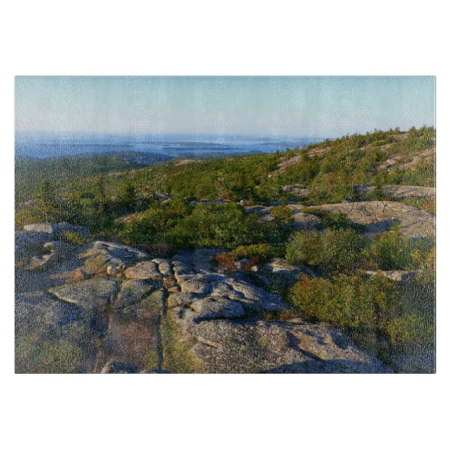 Morgens auf dem Cadillac Mountain at Acadia Schneidebrett (Vorderseite)