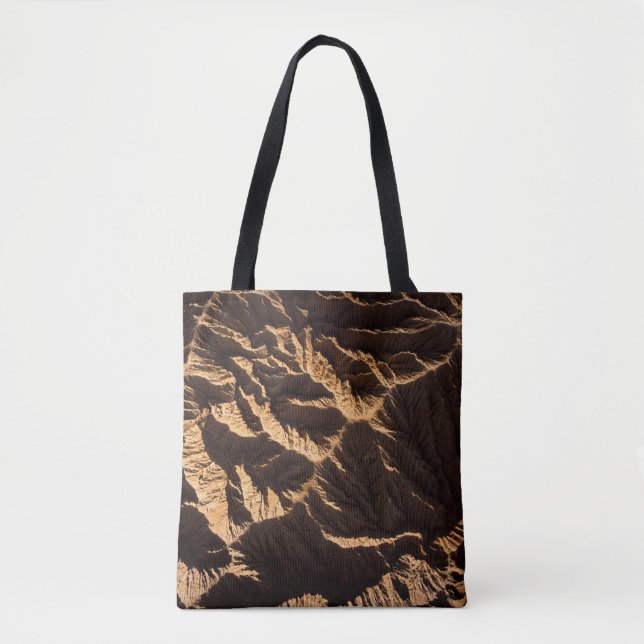 Morgens brauner und schwarzer Sand Tasche (Vorderseite)