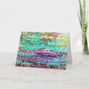 Morgens hat eine gebrochene Grußkarte Karte