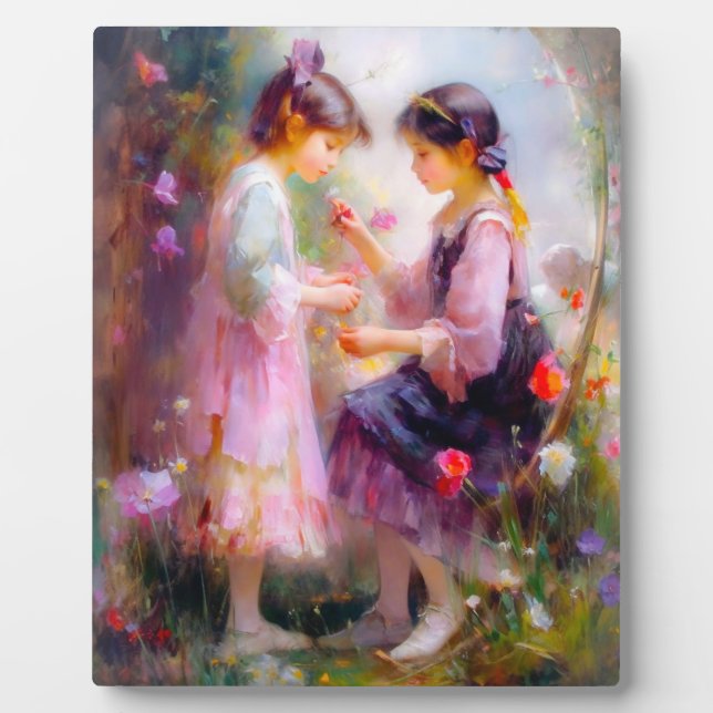 Morgens im Garten Fotoplatte (Vorderseite)