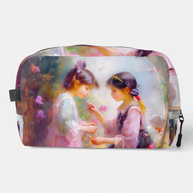 Morgens im Garten Waschbeutel (Vorderseite)