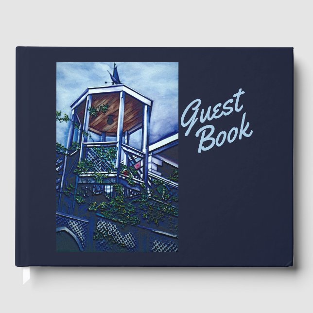Morgens Licht, Hafen Insel Gästebuch (Vorderseite)