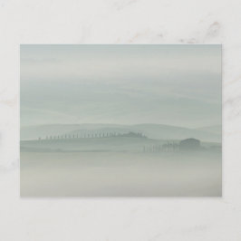 Morgens Pastell in neblig Toskana Postkarte