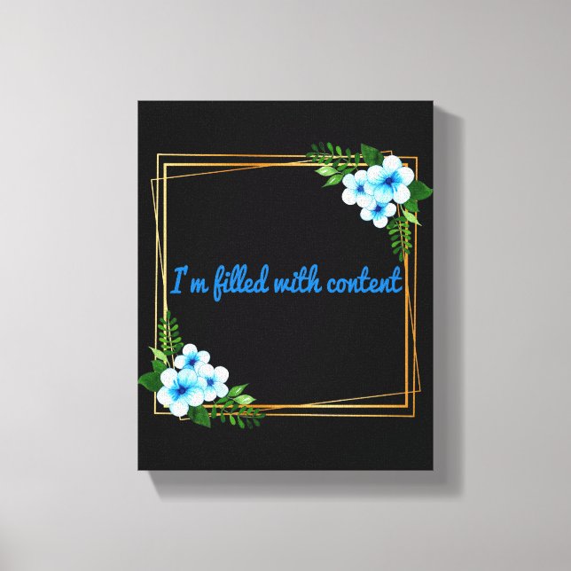 Morgens positive Befürchtungen Leinwanddruck (Vorderseite)