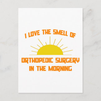 Morgens riecht nach orthopädischer Operation Postkarte