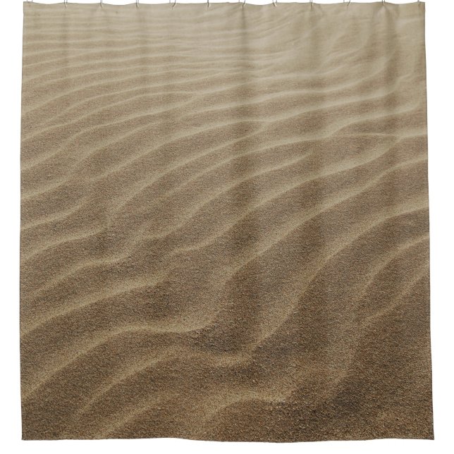 Morgens Sanddünen Duschvorhang (Vorderseite)