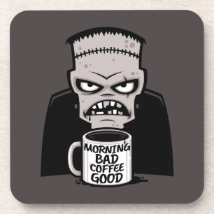 Morgens schlechter Kaffee gut wiederbelebtes Monst Getränkeuntersetzer