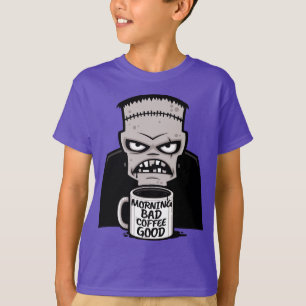 Morgens schlechter Kaffee gut wiederbelebtes Monst T-Shirt