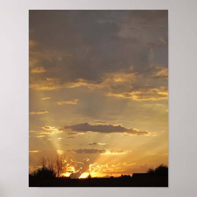 Morgens Sonnenaufgang in den Großgabeln, North Dak Poster (Vorne)