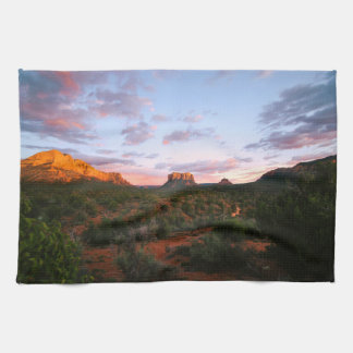 Morgens Sonnenaufgang Sedona Arizona Wüste Geschirrtuch