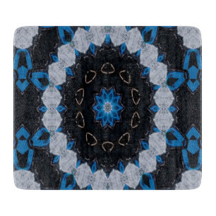 Morgens und nachts blau schneidebrett