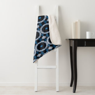 Morgens und nachts blau sherpadecke