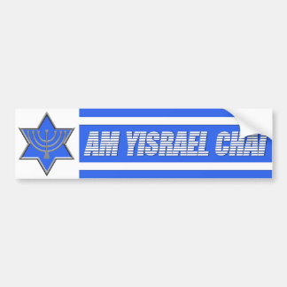 Morgens Yisrael Chai Autoaufkleber