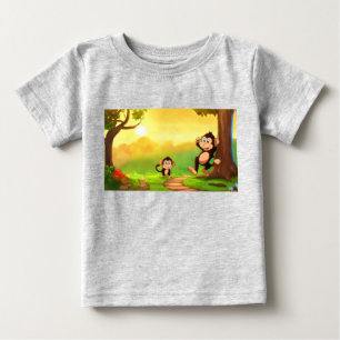 Morgenschwung des Affen Baby T-shirt