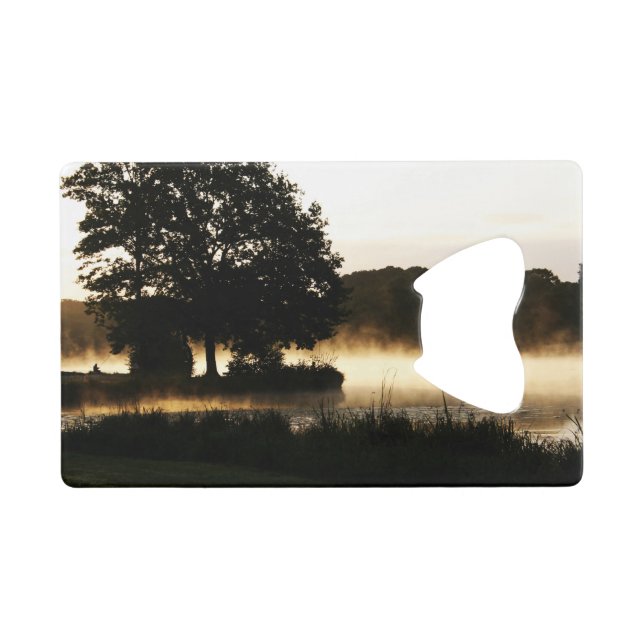 Morgensee-Scene bocnm Geldbeutel Flaschenöffner (Vorderseite (Horizontal))