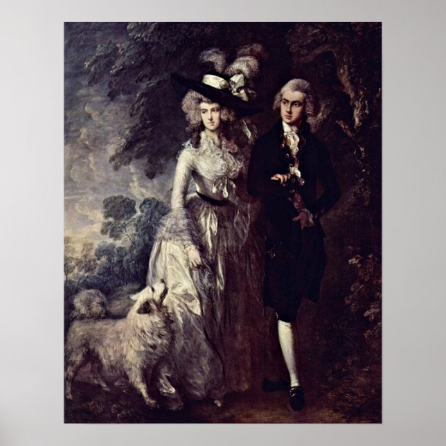 Morgenspaziergang durch Thomas Gainsborough Poster (Vorne)