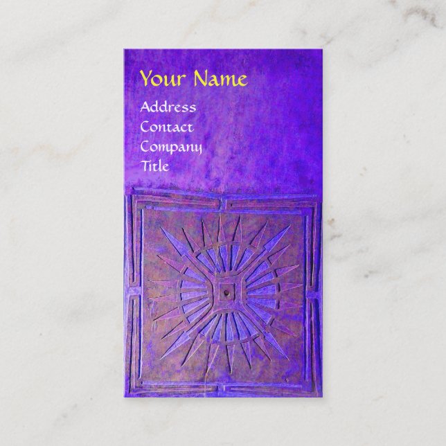 MORGENSTAR , MONOGRAMM VISITENKARTE (Vorderseite)