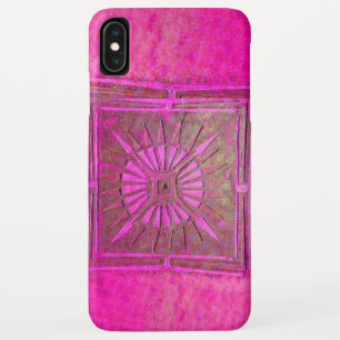 MORGENSTAR , rosa, schwarz, Fuchsia Monogramm Case-Mate iPhone Hülle