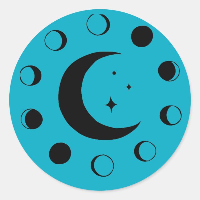 Morgenstern Runder Aufkleber (Vorderseite)