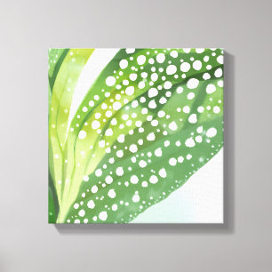 Morgentau   Moderne botanische Aquarellmalerei Leinwanddruck