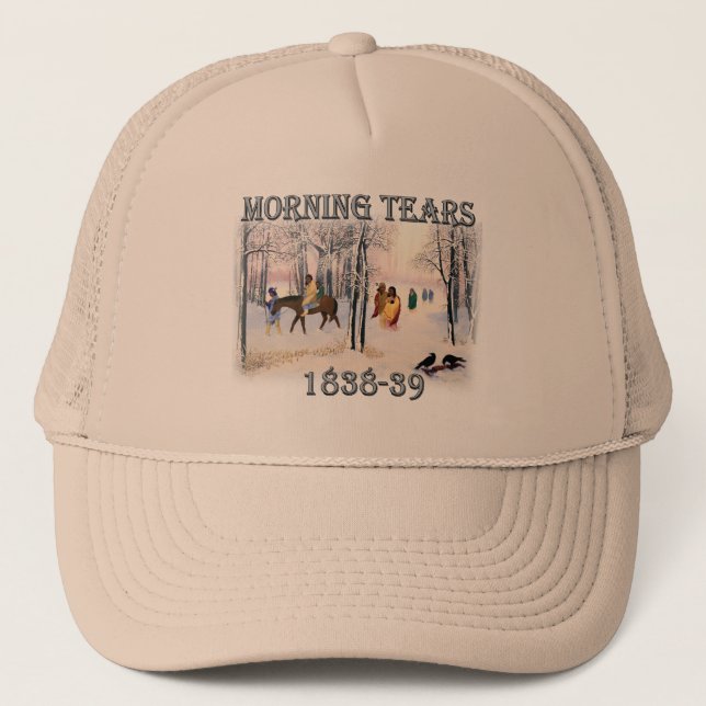 Morgentränke zeigen den Cherokee-Pfad von 1838-39 Truckerkappe (Vorderseite)