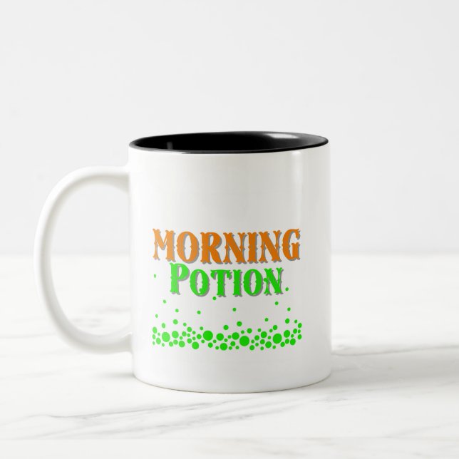 Morgentrunk Zweifarbige Tasse (Links)