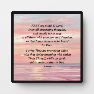 Morgenvormittag Gebet-Plaque mit Easel Fotoplatte