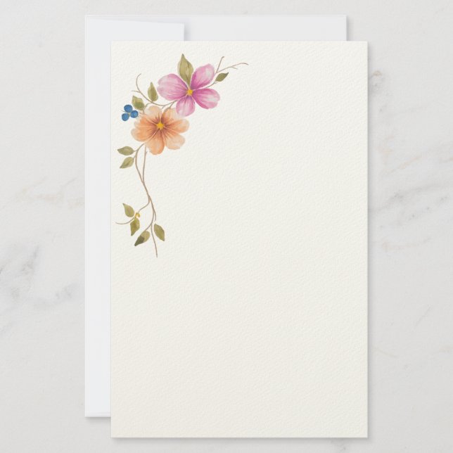 Morgenwiese in Blüte  Briefpapier (Vorderseite)