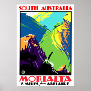 Morialta, 12 km von Adelaide, Südaustralien Poster