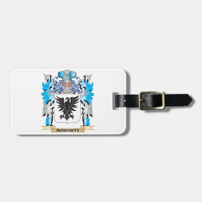 Moriarty Wappen - Familienwappen Gepäckanhänger (Vorderseite horizontal)