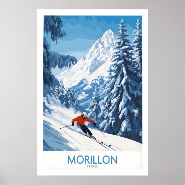 Morillon Ski Poster 1 (Vorne)