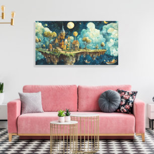 Moring auf der Insel Himmel Leinwanddruck