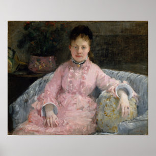 Morisot - Das rosa Kleid 1870 Poster